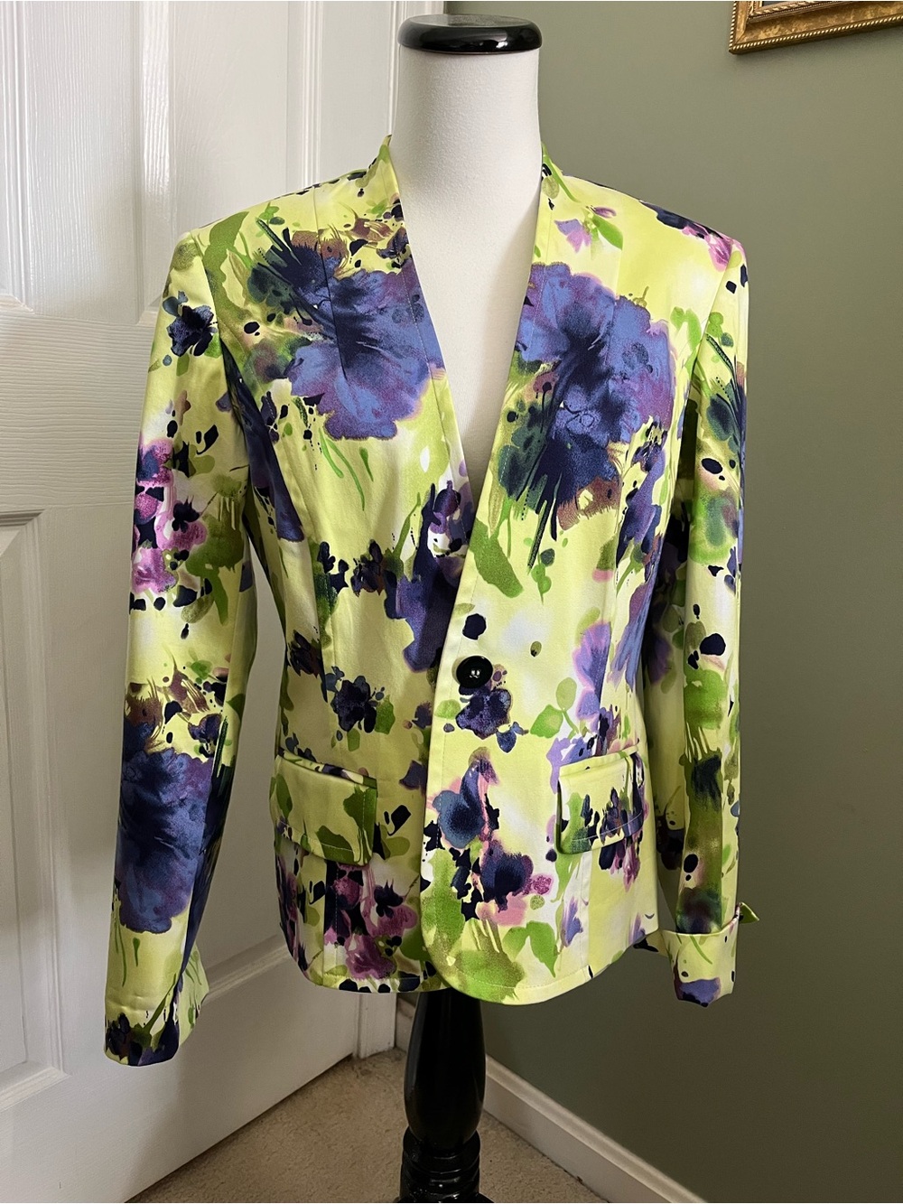 Evan-Picone Petite Floral Blazer Size 10P